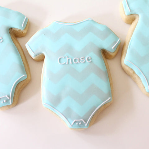 Personalized Onesie Cookies